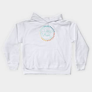 Colorful dog mom Kids Hoodie